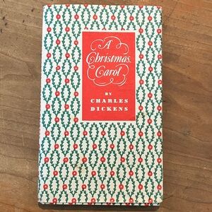 A Christmas Carol by Charles Dickens -  hardcover vintage Book